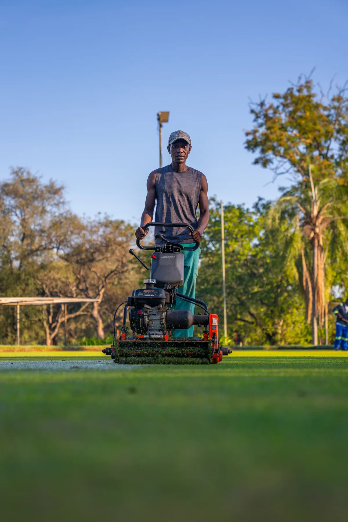 Mowing the bowling green