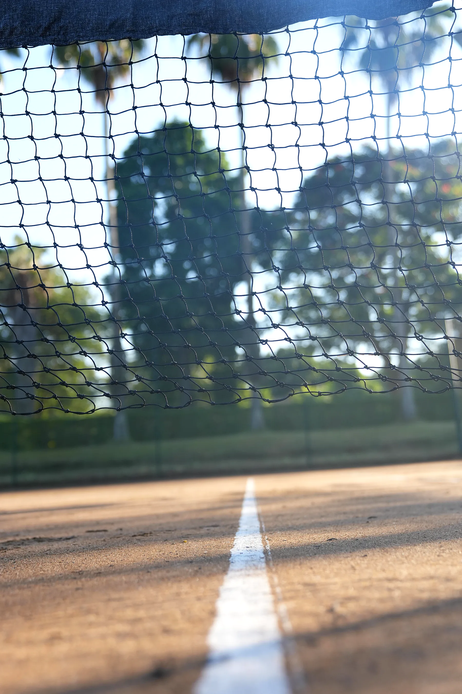 A club tennis court